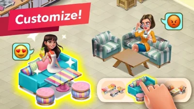 My Coffee Shop: Recipes and Stories Mod [Free Purchases] mod - game screenshot